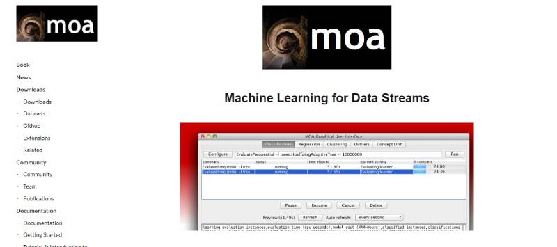 Massive-Online-Analysis-MOA AI with Java: Top Java Machine Learning Libraries
