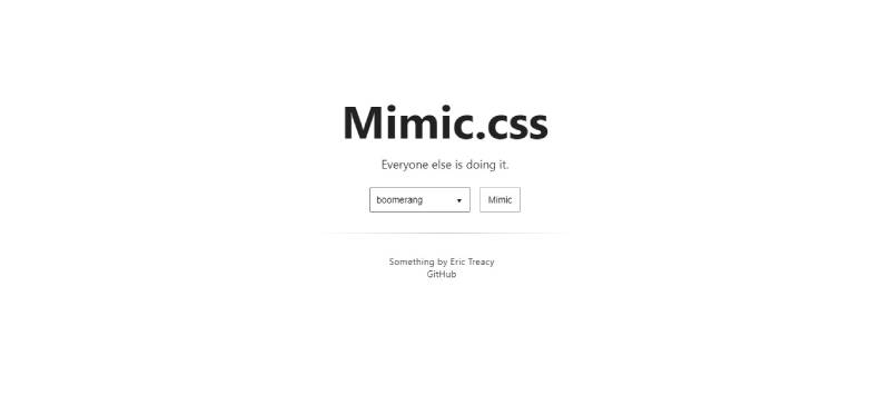 Mimic-CSS Animate with Ease: Top CSS Animation Libraries Today