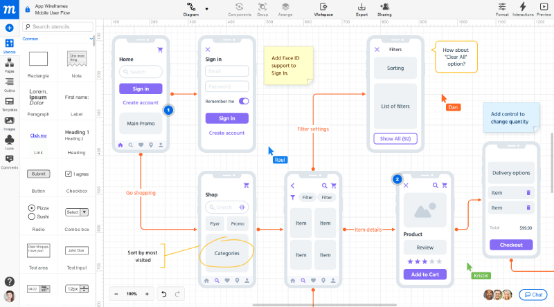 Moqups-1 Diagramming and Planning: Apps Like Lucidchart