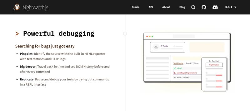 NightwatchJS Testing Made Simple: JavaScript Testing Frameworks Overview