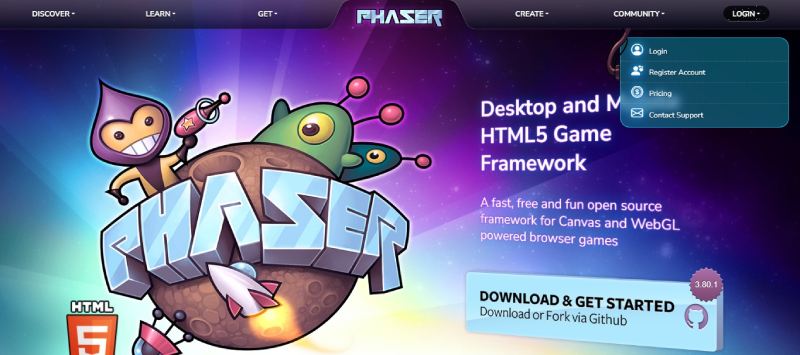 Phaser Create Your Game: The Best JavaScript Game Engines