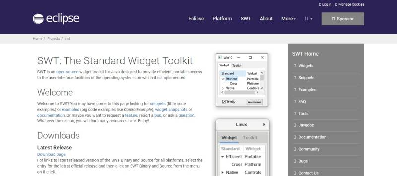 SWT-Standard-Widget-Toolkit User Interfaces Made Easy: Top Java GUI Frameworks