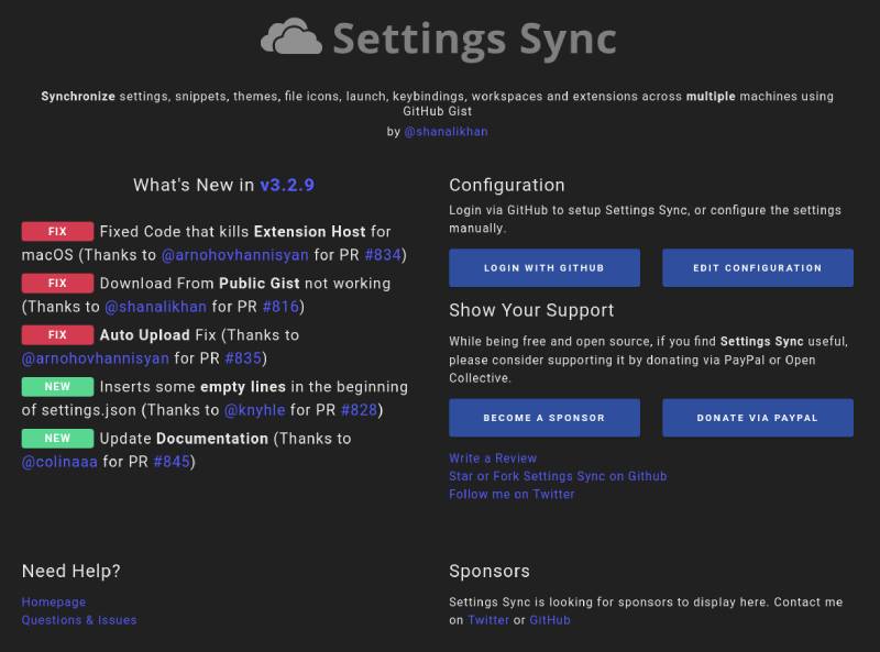 Settings-Sync Optimize Your Workflow: Top VS Code JavaScript Extensions
