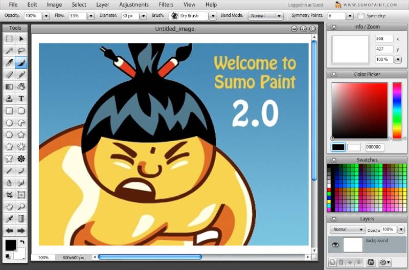 Sumo-Paint Free Photo Editing: Apps Like GIMP