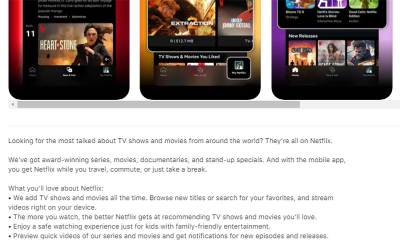 netflix Crafting the Perfect App Description to Engage Users