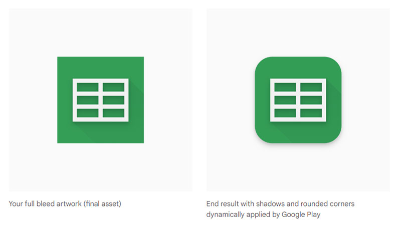 shadows Designing an Icon for the Google Play Store