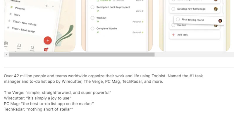 todoist Crafting the Perfect App Description to Engage Users