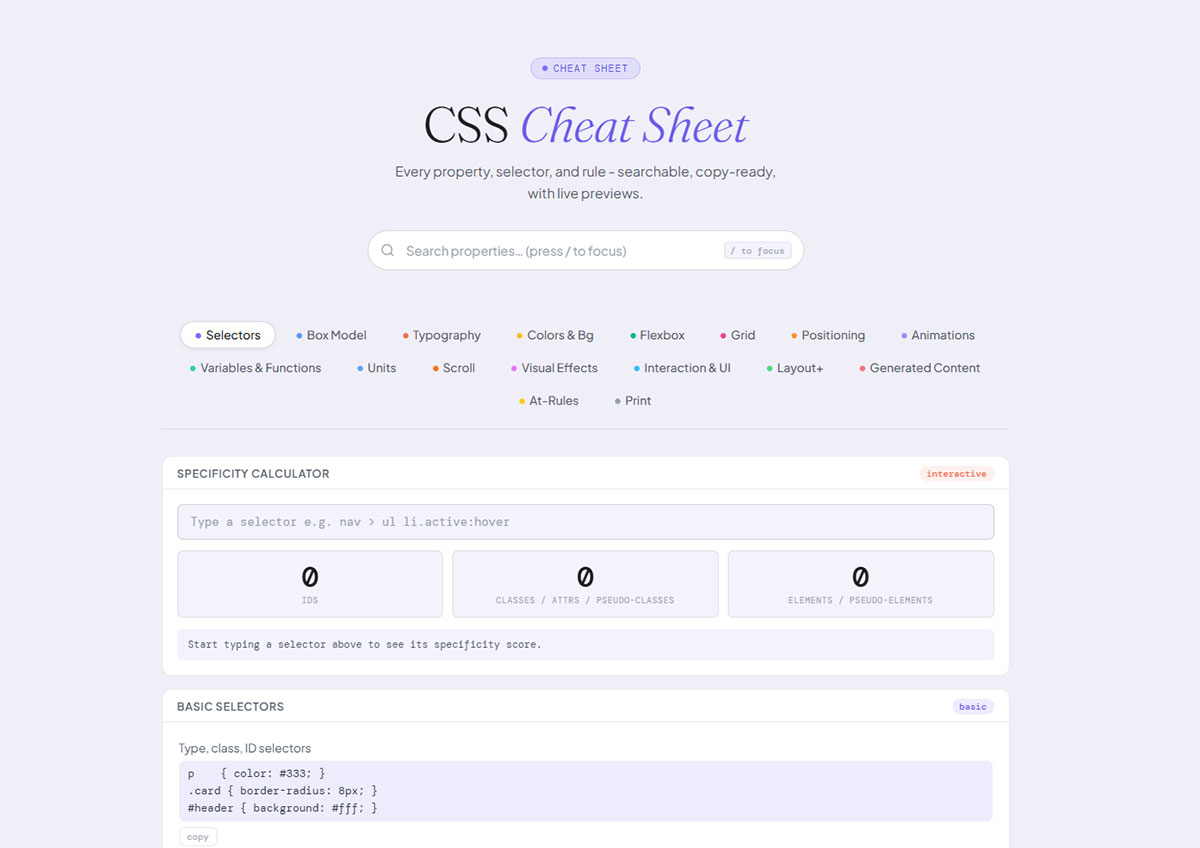 CSS Cheat Sheet by TMS Outsource