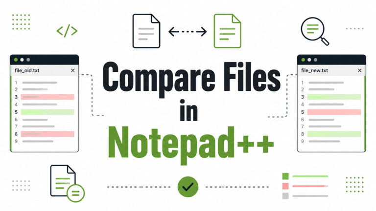 How to Compare Files in Notepad++