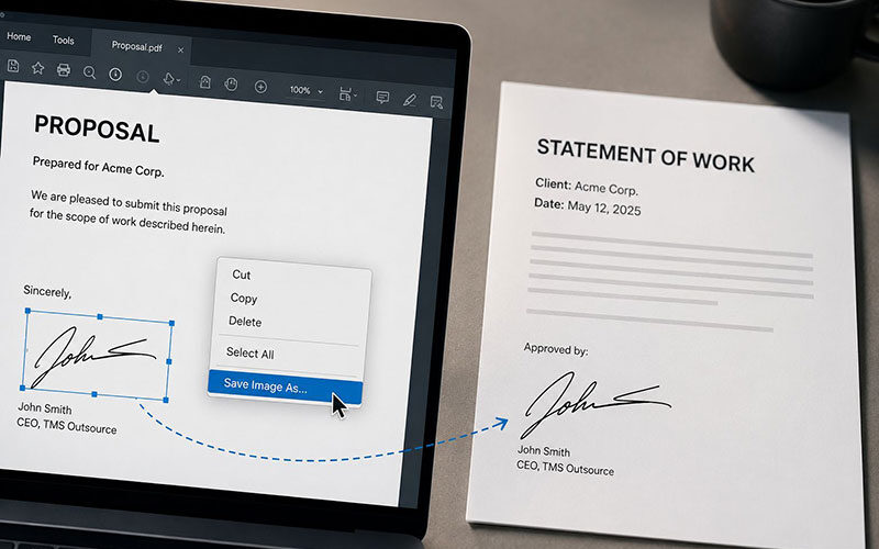 Every Signed PDF You Send Contains a Reusable Copy of Your Signature