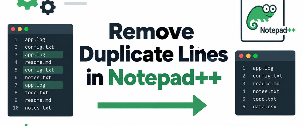How to Remove Duplicate Lines in Notepad++ (Sorted or Unsorted)