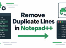 How to Remove Duplicate Lines in Notepad++ (Sorted or Unsorted)