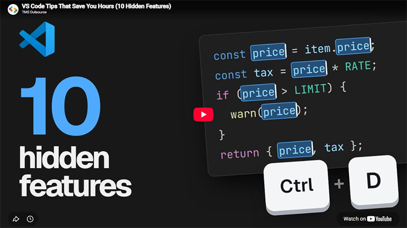 VS Code Tips That Save You Hours